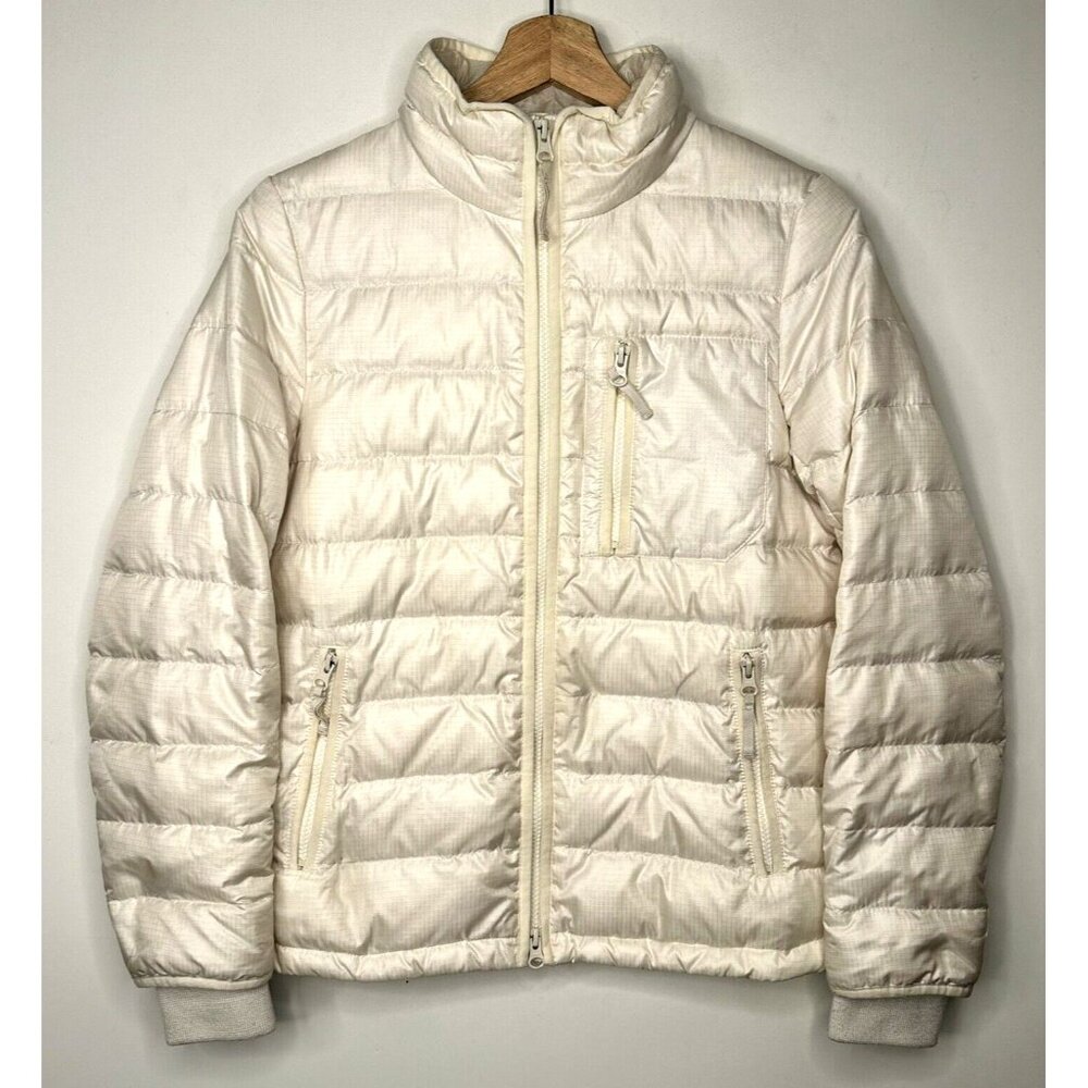 J.Crew Womens Puffer Jacket Down Filled Lightweight B3903 Ivory Size X-Small